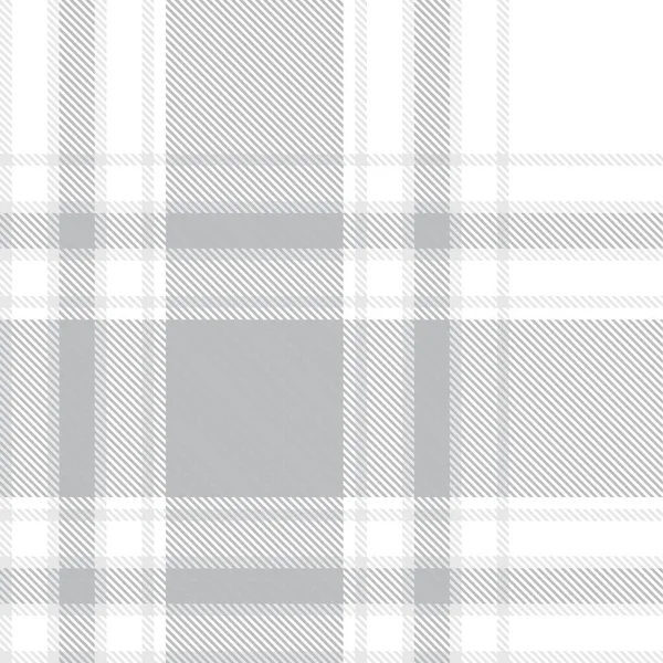 White Glen Plaid Texturiertes Nahtloses Muster Für Modetextilien Und Grafiken — Stockvektor