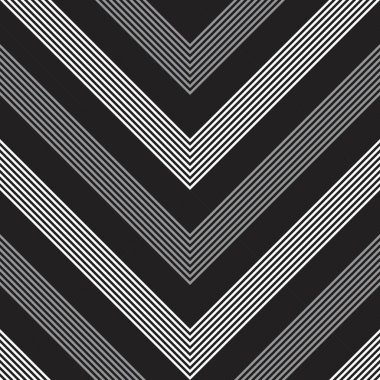 Siyah ve beyaz Chevron köşegen çizgili desensiz arka plan moda tekstil ve grafikleri için uygun.