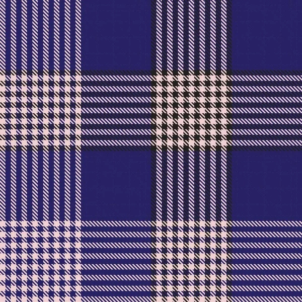 Pink Navy Glen Plaid Textuur Naadloos Patroon Geschikt Voor Mode — Stockvector