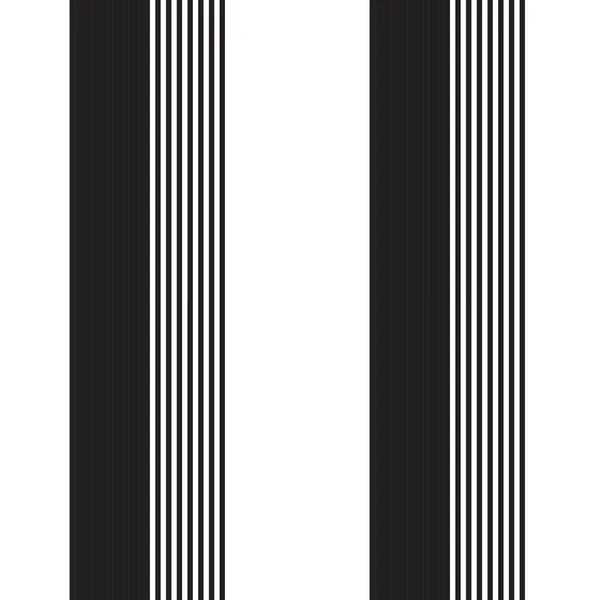 Чорно Білий Вертикальний Смугастий Безшовний Візерунок Підходить Модного Текстилю Графіки — стоковий вектор