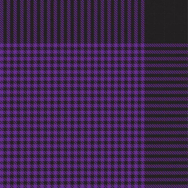 Patrón Sin Costura Texturizado Cuadros Purple Glen Adecuado Para Textiles — Vector de stock