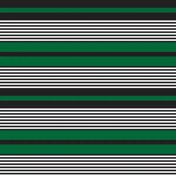 Grön Horisontell Randig Sömlös Mönster Bakgrund Lämplig För Mode Textilier — Stock vektor
