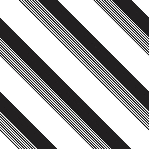 ファッション繊維 グラフィックに適した黒と白の斜めの縞模様シームレスなパターンの背景 — ストックベクタ