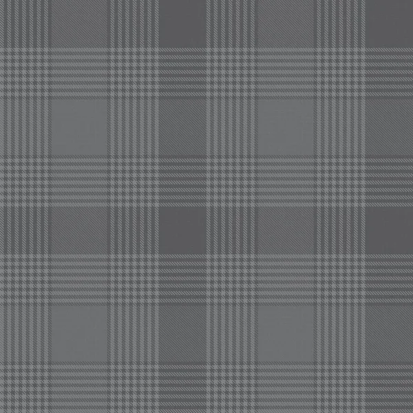 Grey Glen Plaid Textuur Naadloos Patroon Geschikt Voor Mode Textiel — Stockvector