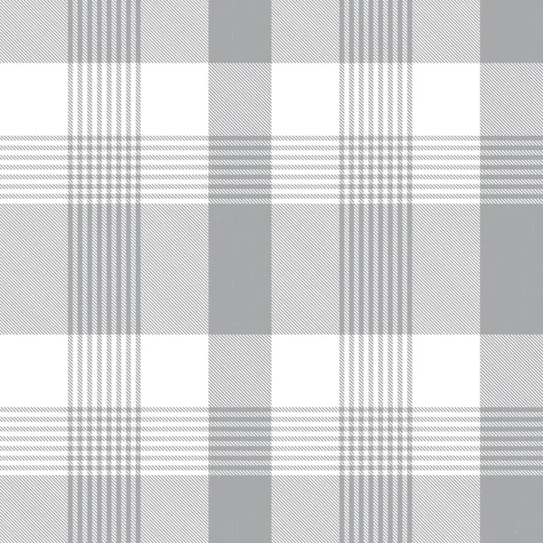 White Glen Plaid Teksturowany Bezszwowy Wzór Nadaje Się Tkanin Mody — Wektor stockowy