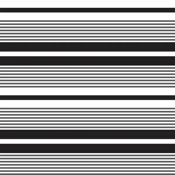 Black White Horizontal Striped Seamless Pattern Background Suitable Fashion Textiles — Stock Vector