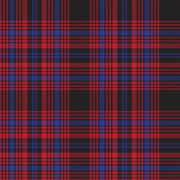 Red Navy Glen Plaid Textuur Naadloos Patroon Geschikt Voor Mode — Stockvector