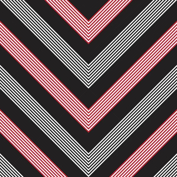 Red Chevron Diagonal Striped Seamless Pattern Background Suitable Fashion Textiles — Stock Vector