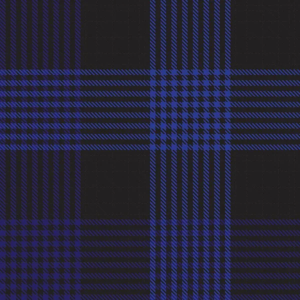 Bleu Glen Plaid Motif Sans Couture Texturé Adapté Aux Textiles — Image vectorielle