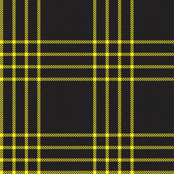 Yellow Glen Plaid Textuur Naadloos Patroon Geschikt Voor Mode Textiel — Stockvector