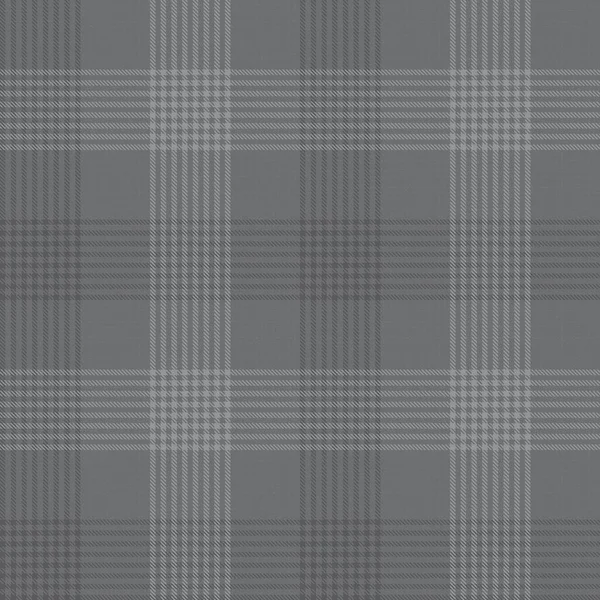 Grey Glen Plaid Textuur Naadloos Patroon Geschikt Voor Mode Textiel — Stockvector