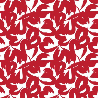 Kırmızı Kalp moda tekstil ve grafikleri için kusursuz desen arka planı