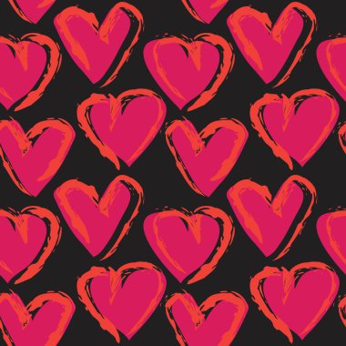 Mor Kalp şeklinde fırça darbesi moda tekstil ve grafikleri için kusursuz bir arka plan