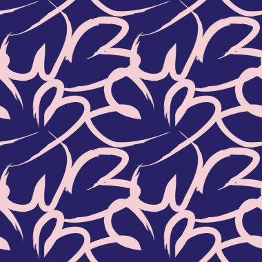 Moda tekstil ve grafikleri için kalp şeklinde fırça darbeleri kusursuz bir arka plan