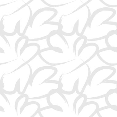 Beyaz Kalp biçimli fırça darbesi moda tekstil ve grafikleri için kusursuz bir arka plan