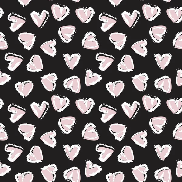 Розовая Кисть Форме Сердца Штрих Плавный Фон Шаблона Моды Текстиля — стоковый вектор