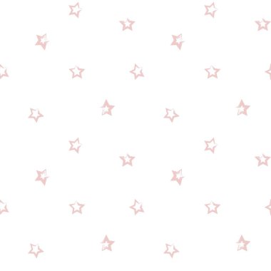 Pembe Yıldızlar moda tekstil ve grafikleri için pürüzsüz desen arkaplanı fırçala