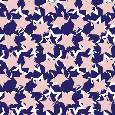 Pembe Donanma Yıldızları moda tekstil ve grafikleri için kusursuz bir arka plan fırça darbesi