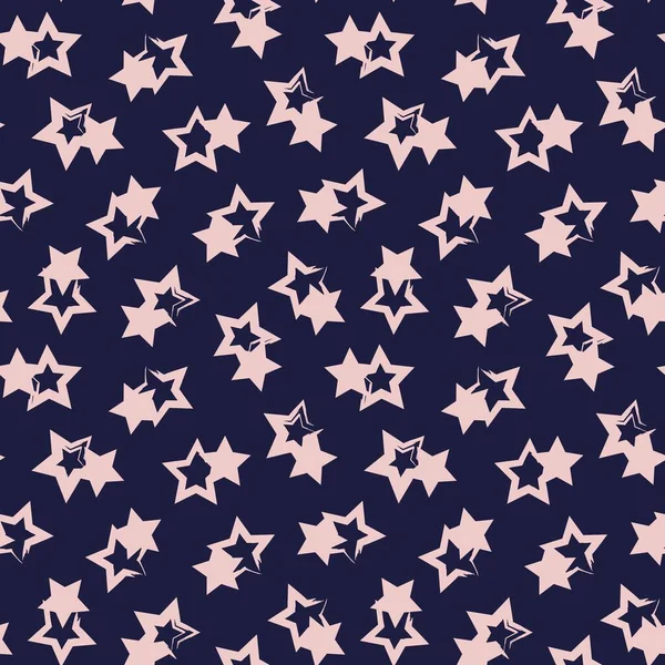 Ροζ Navy Stars Πινέλο Εγκεφαλικό Επεισόδιο Απρόσκοπτη Μοτίβο Φόντο Για — Διανυσματικό Αρχείο