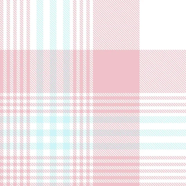 Pink Glen Plaid Textuur Naadloos Patroon Geschikt Voor Mode Textiel — Stockvector