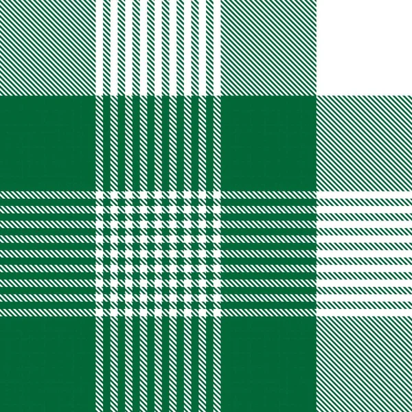 Green Glen Plaid Textured Seamless Pattern Suitable Fashion Textiles Graphics — Stock Vector