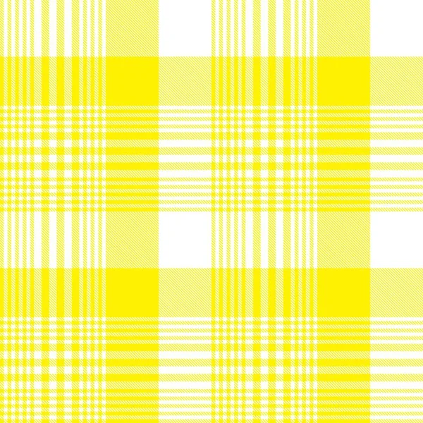 Patrón Sin Costura Texturizado Cuadros Yellow Glen Adecuado Para Textiles — Vector de stock