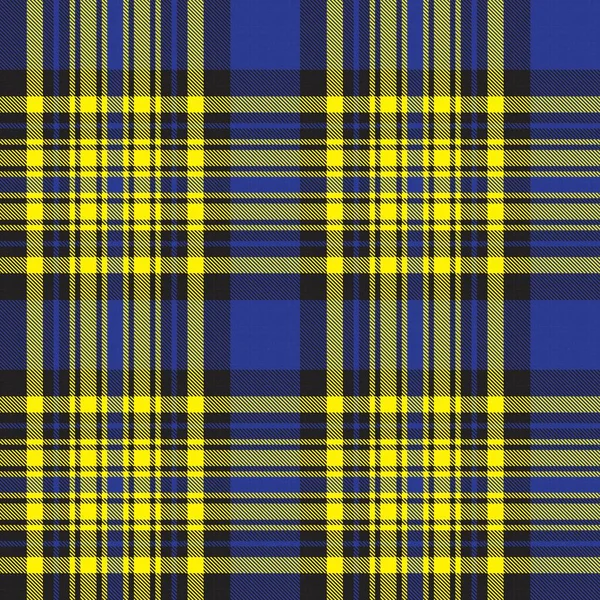 Yellow Glen Plaid Textuur Naadloos Patroon Geschikt Voor Mode Textiel — Stockvector