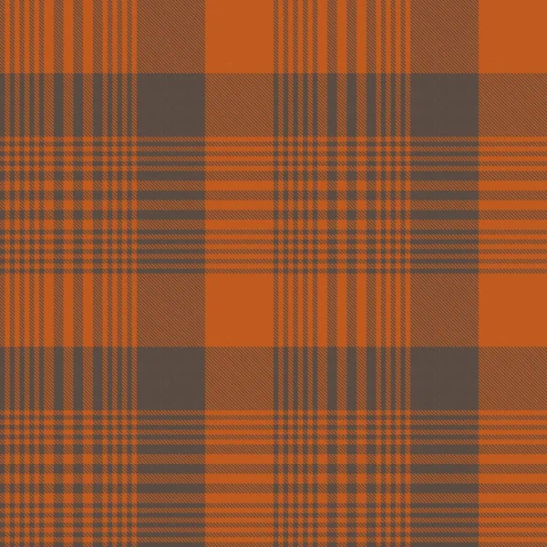 Orange Glen Plaid Texturovaný Bezešvý Vzor Vhodný Pro Módní Textil — Stockový vektor