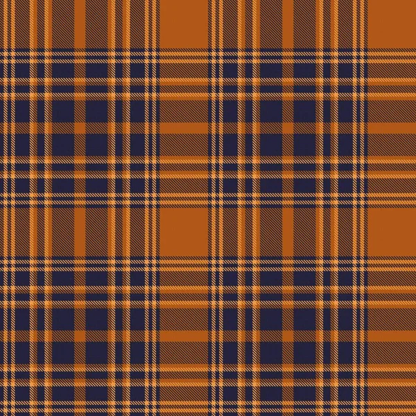 Orange Glen Plaid Texturovaný Bezešvý Vzor Vhodný Pro Módní Textil — Stockový vektor