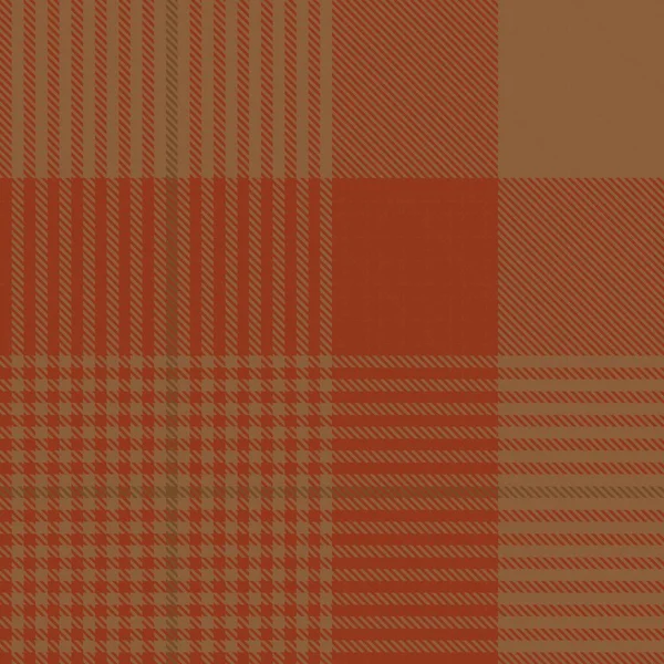 Orange Glen Plaid Motif Sans Couture Texturé Adapté Aux Textiles — Image vectorielle