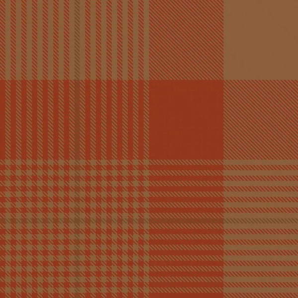 Oranje Glen Plaid Textuur Naadloos Patroon Geschikt Voor Mode Textiel — Stockvector