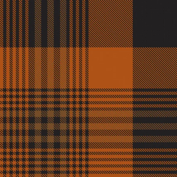 Oranje Glen Plaid Textuur Naadloos Patroon Geschikt Voor Mode Textiel — Stockvector