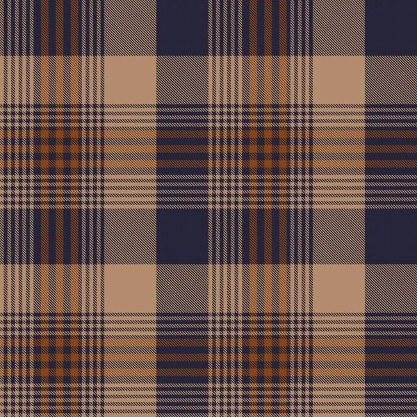 Bruin Glen Plaid Textuur Naadloos Patroon Geschikt Voor Mode Textiel — Stockvector