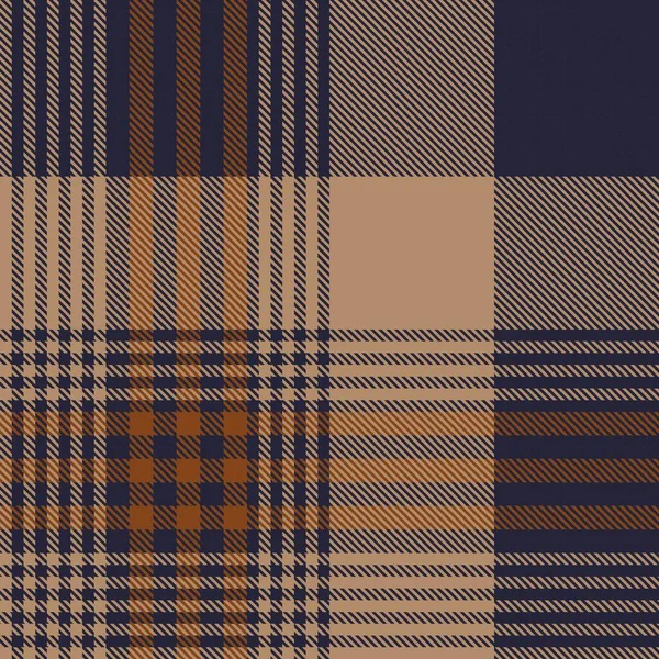 Brown Glen Plaid Motif Sans Couture Texturé Adapté Aux Textiles — Image vectorielle