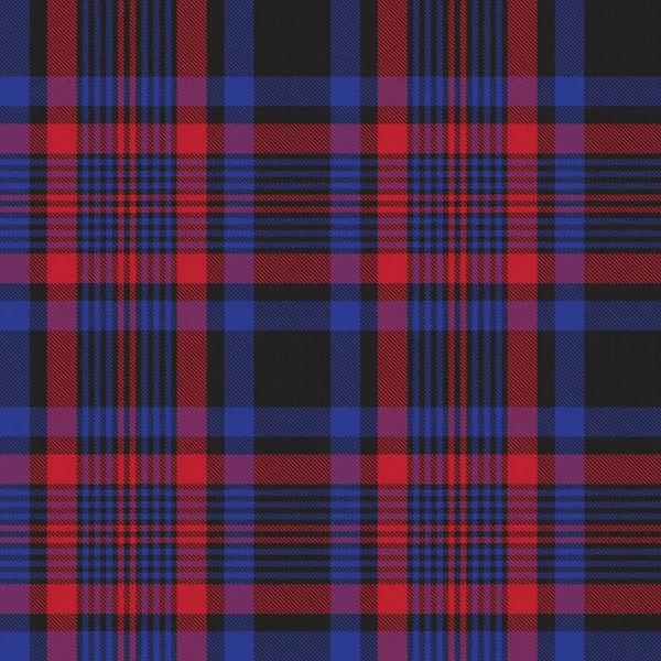 Red Navy Glen Plaid Texturált Zökkenőmentes Minta Alkalmas Divat Textil — Stock Vector