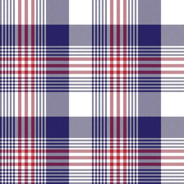 Red Navy Glen Plaid Motif Sans Couture Texturé Adapté Aux — Image vectorielle