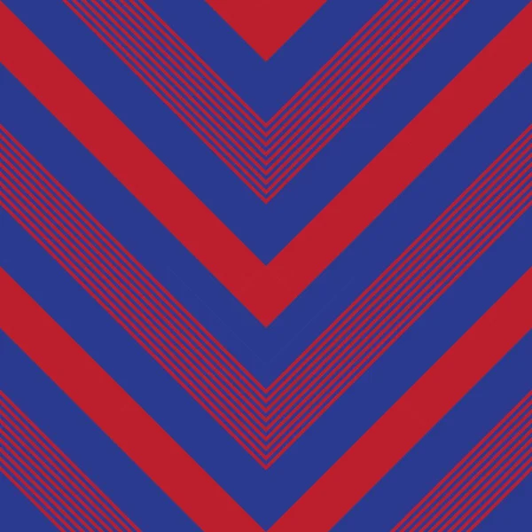 Chevron Rouge Bleu Diagonale Rayé Fond Motif Sans Couture Adapté — Image vectorielle