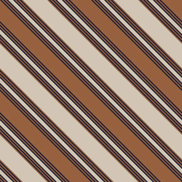 Brown Taupe Diagonale Righe Senza Cuciture Modello Sfondo Adatto Tessuti — Vettoriale Stock