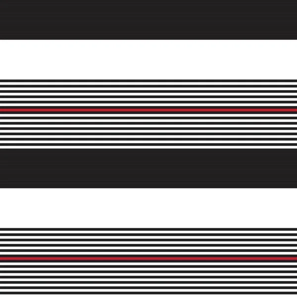 Red Horizontal Striped Seamless Pattern Background 그래픽 — 스톡 벡터