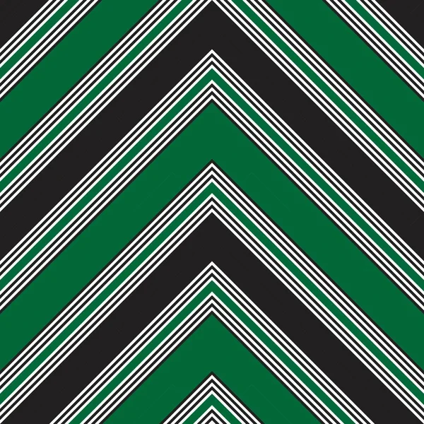 Groene Chevron Diagonaal Gestreepte Naadloze Patroon Achtergrond Geschikt Voor Mode — Stockvector
