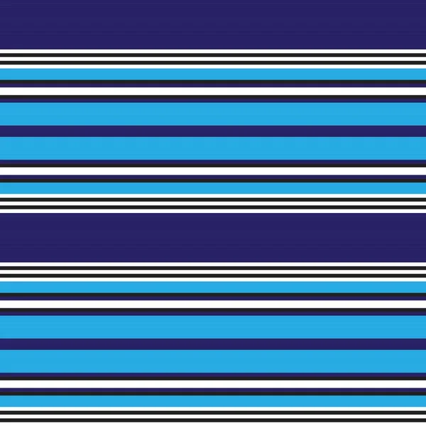 蓝色水平条纹无缝图案背景 适用于时尚纺织品 — 图库矢量图片