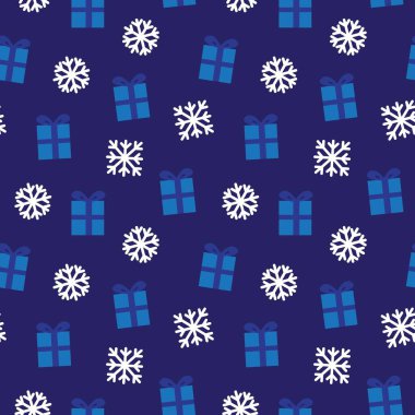 Christmas Blue Holiday web sitesi grafikleri ve moda tekstili için kusursuz desen arka planı
