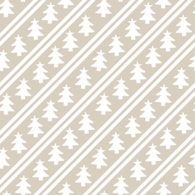 Web sitesi grafikleri ve moda tekstili için Noel Kahverengisi Tatili kusursuz şablon arka planı