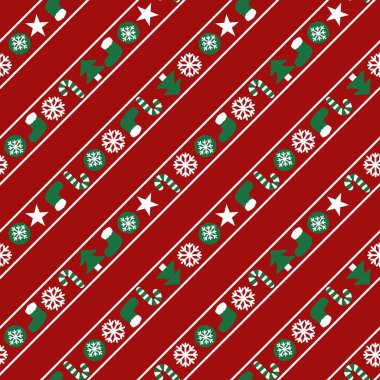 Web sitesi grafikleri ve moda tekstili için Noel Tatili kusursuz desen arkaplanı