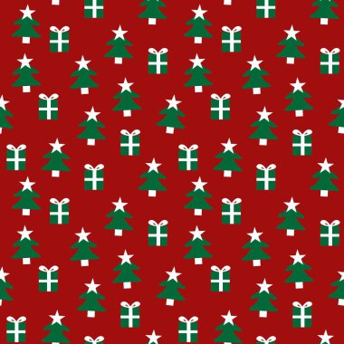 Web sitesi grafikleri ve moda tekstili için Noel Tatili kusursuz desen arkaplanı
