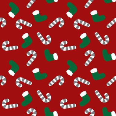 Web sitesi grafikleri ve moda tekstili için Noel Tatili kusursuz desen arkaplanı