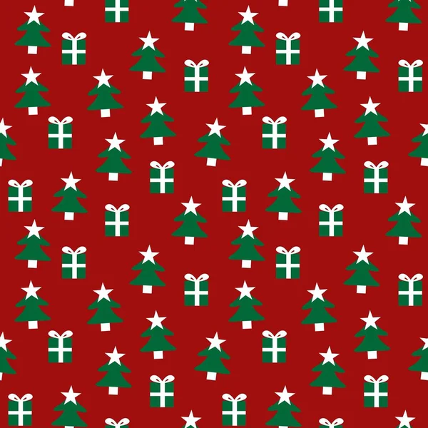 Christmas Holiday Seamless Pattern Background Website Graphics Fashion Textiles — Stock Vector