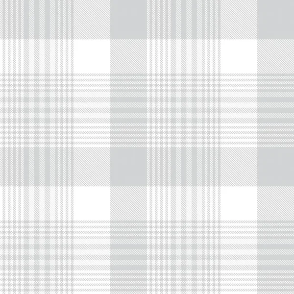 White Glen Plaid Textuur Naadloos Patroon Geschikt Voor Mode Textiel — Stockvector