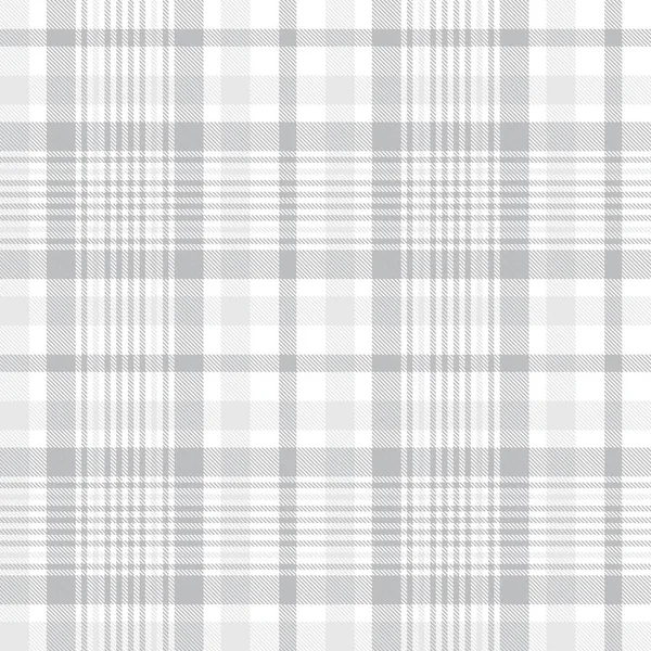 White Glen Plaid Texturiertes Nahtloses Muster Für Modetextilien Und Grafiken — Stockvektor