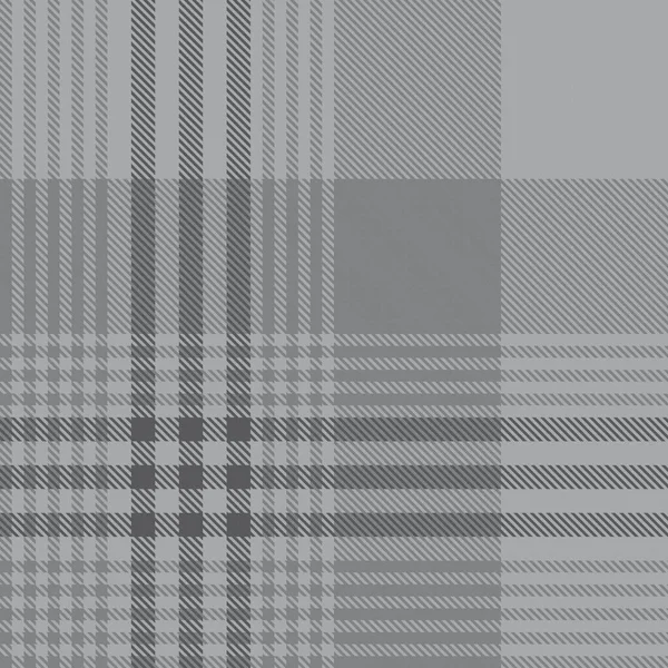 Grey Glen Plaid Texturiertes Nahtloses Muster Für Modetextilien Und Grafiken — Stockvektor